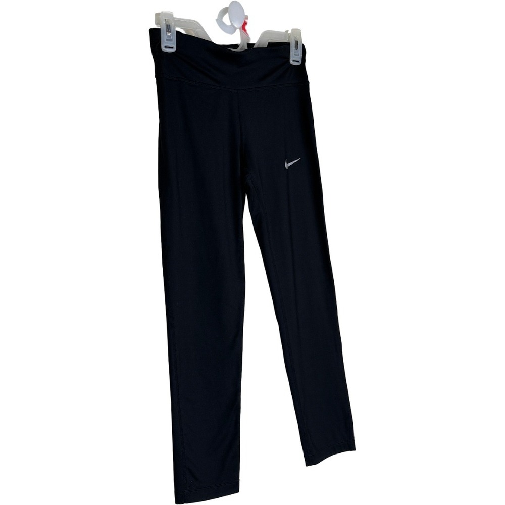 Nike Leggings Women Small Black Dri-FIT Cropped Running Yoga Athletic 831657-011 - Picture 3 of 11
